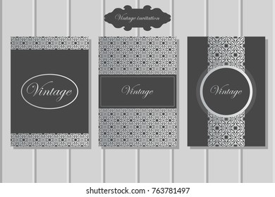 Vintage invitation brochure