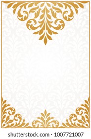 Vintage invitation card.