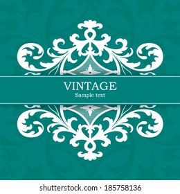 Vintage invitation card