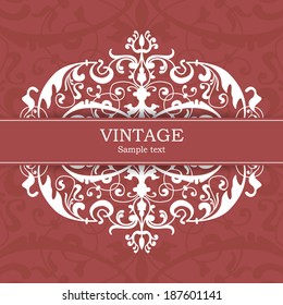 Vintage invitation card