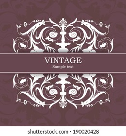 Vintage invitation card