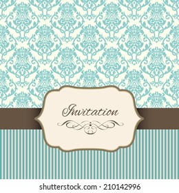 vintage invitation card