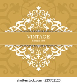 Vintage invitation card
