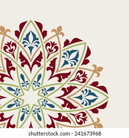 Vintage invitation card.