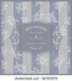 vintage invitation card