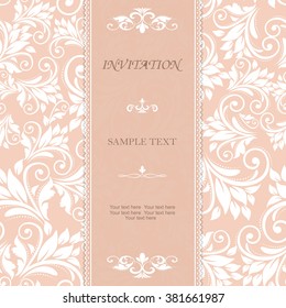 vintage invitation card