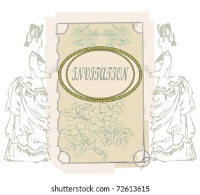 Vintage Invitation Card
