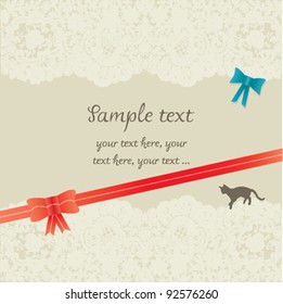 Vintage invitation card