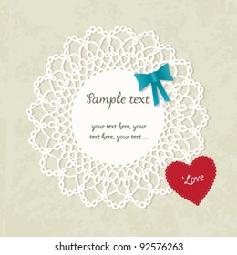 Vintage invitation card
