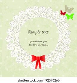 Vintage invitation card