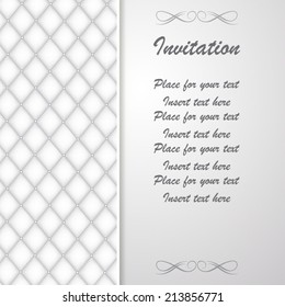 Vintage invitation card and background