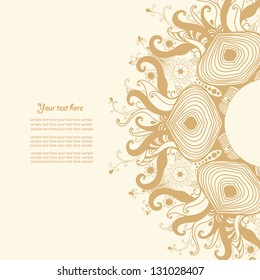Vintage invitation card. Can be used for for packaging,postcards,skins,prints and so on.