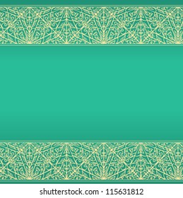 Vintage invitation card with lace ornament. Template frame design for card. Can be used for packaging,invitations, Valentine's Day decoration,bag template, print for packet, cup.