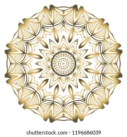 Vintage Invitation card with Mandala pattern. decorative elements. vector illustration. Anti-stress therapy pattern