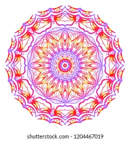 Vintage Invitation card with Mandala pattern. decorative elements. vector illustration. Anti-stress therapy pattern