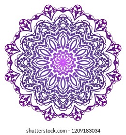 Vintage Invitation card with Mandala pattern. decorative elements. vector illustration. Anti-stress therapy pattern