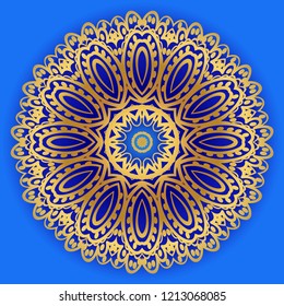 Vintage Invitation card with Mandala pattern. decorative elements. vector illustration. Anti-stress therapy pattern
