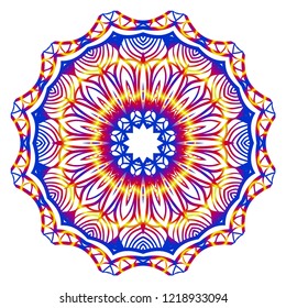 Vintage Invitation card with Mandala pattern. decorative elements. vector illustration. Anti-stress therapy pattern