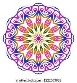Vintage Invitation card with Mandala pattern. decorative elements. vector illustration. Anti-stress therapy pattern