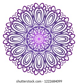 Vintage Invitation card with Mandala pattern. decorative elements. vector illustration. Anti-stress therapy pattern