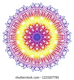 Vintage Invitation card with Mandala pattern. decorative elements. vector illustration. Anti-stress therapy pattern