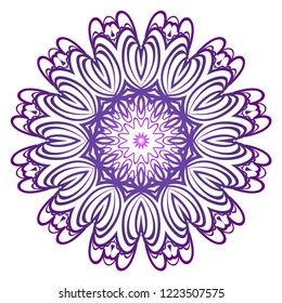 Vintage Invitation card with Mandala pattern. decorative elements. vector illustration. Anti-stress therapy pattern