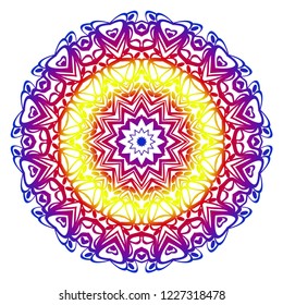 Vintage Invitation card with Mandala pattern. decorative elements. vector illustration. Anti-stress therapy pattern