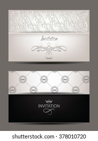 Vintage invitation cards