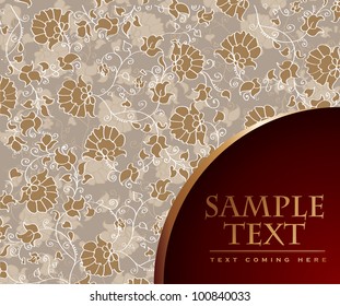 Vintage invitation in editable vector format