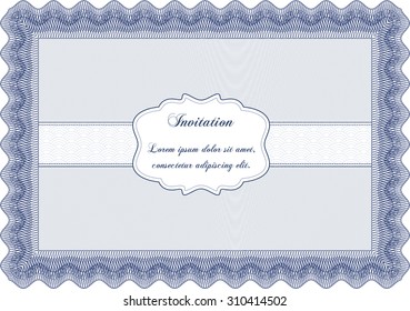 Vintage invitation. With linear background. Lovely design. Customizable, Easy to edit and change colors.