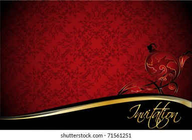 Vintage invitation template