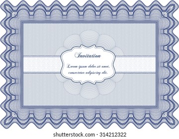 Vintage invitation template. Customizable, Easy to edit and change colors.With background. Superior design. 