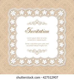 blank vintage invitation templates