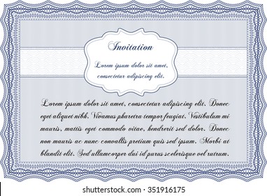 Vintage invitation. Vector illustration.With background. Beauty design. 