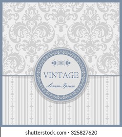 Vintage invitation with Victorian ornament