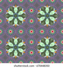 Vintage Invitation or wedding card with mandala pattern and elegant floral elements. Vector template greeting card, invitation and advertising banner, brochure on a colorful background.
