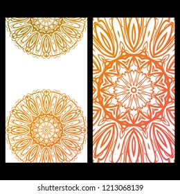 Vintage Invitation or wedding card. Vector illustatration. The front and rear side