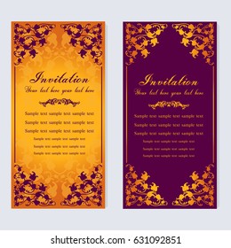 Vintage invitation and wedding cards.
