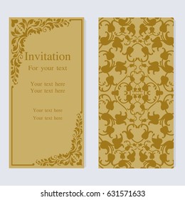 Vintage invitation and wedding cards.

