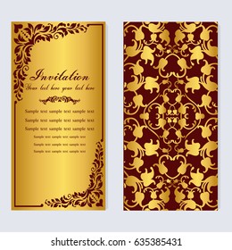 Vintage invitation and wedding cards.
