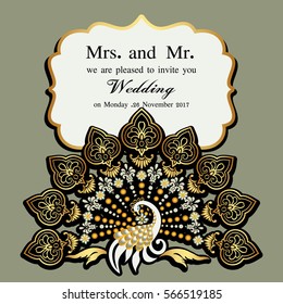 Vintage invitation and wedding cards. Template frame. Perfect cards for any other kind of design, birthday and other holiday, medallion, india, arabic
