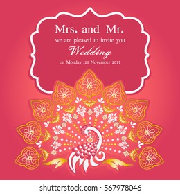 Vintage invitation and wedding cards. Template frame. Perfect cards for any other kind of design, birthday and other holiday, medallion, india, arabic 
