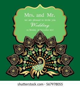 Vintage invitation and wedding cards. Template frame. Perfect cards for any other kind of design, birthday and other holiday, medallion, india, arabic 
