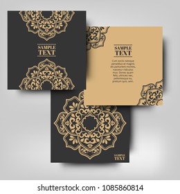 Vintage islamic style. Template design with ornament