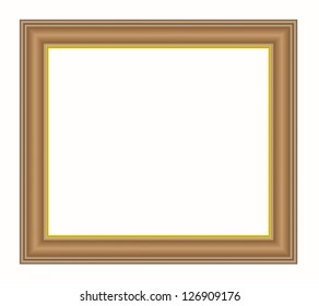 Vintage isolated blank frame