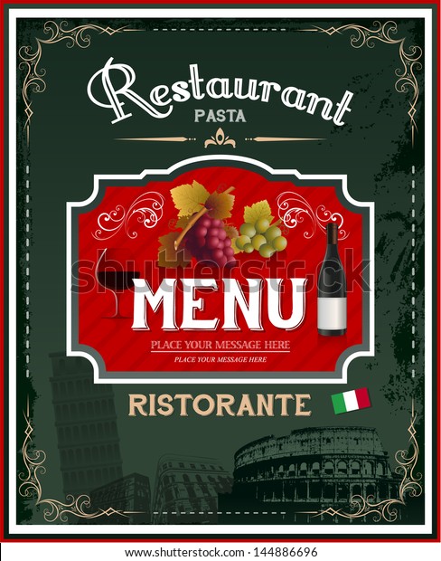 vintage-italian-restaurant-menu-poster-design-stock-vector-royalty