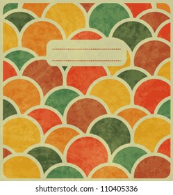 Vintage Japan-style Wave Pattern Cover Design
