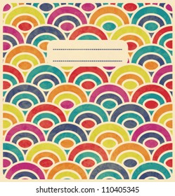 Vintage Japan-style Wave Pattern Cover Design