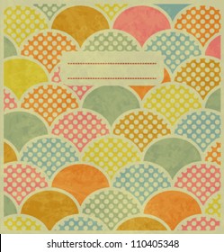 Vintage Japan-style Wave Pattern Cover Design