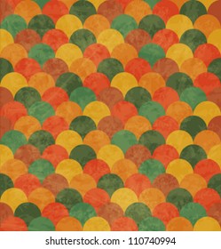 Vintage Japan-style Wave Seamless Pattern